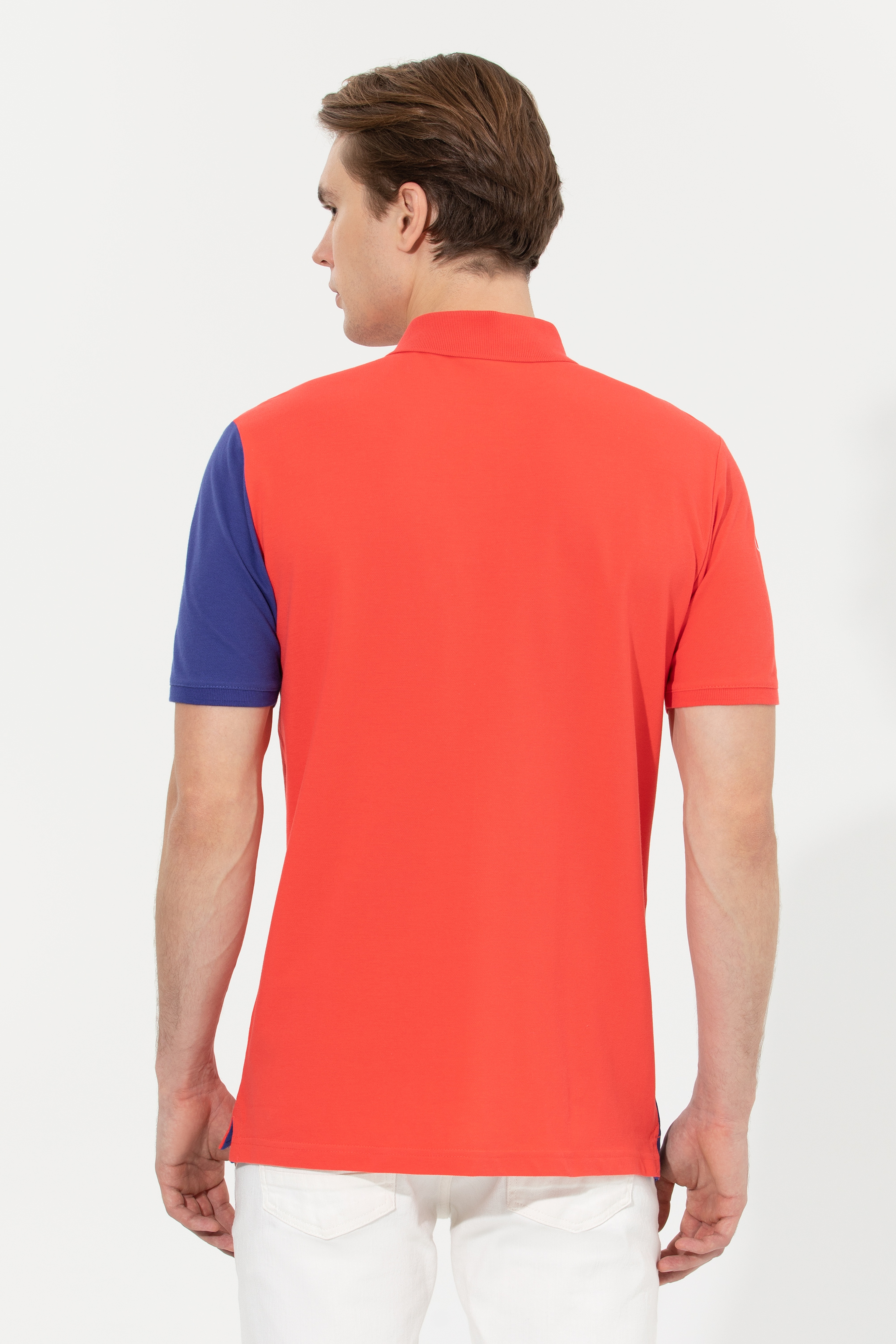 Erkek Kırmızı Polo Yaka Tişört - Image 5
