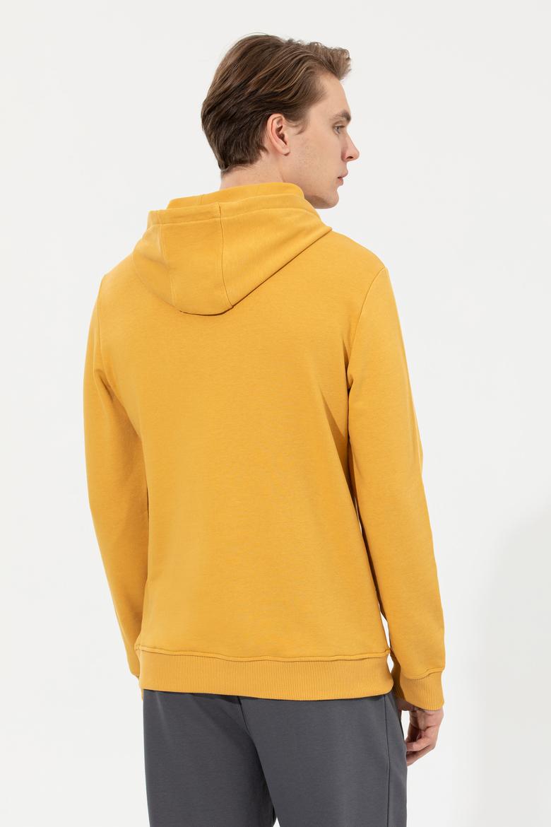 Erkek Safran Kapüşonlu Sweatshirt - 50253013030