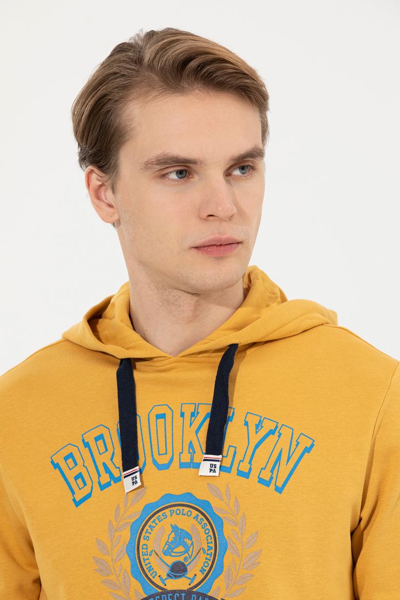 Erkek Safran Kapüşonlu Sweatshirt - 50253013030