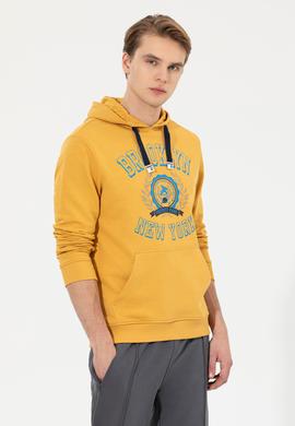 Erkek Safran Kapüşonlu Sweatshirt - 50253013030