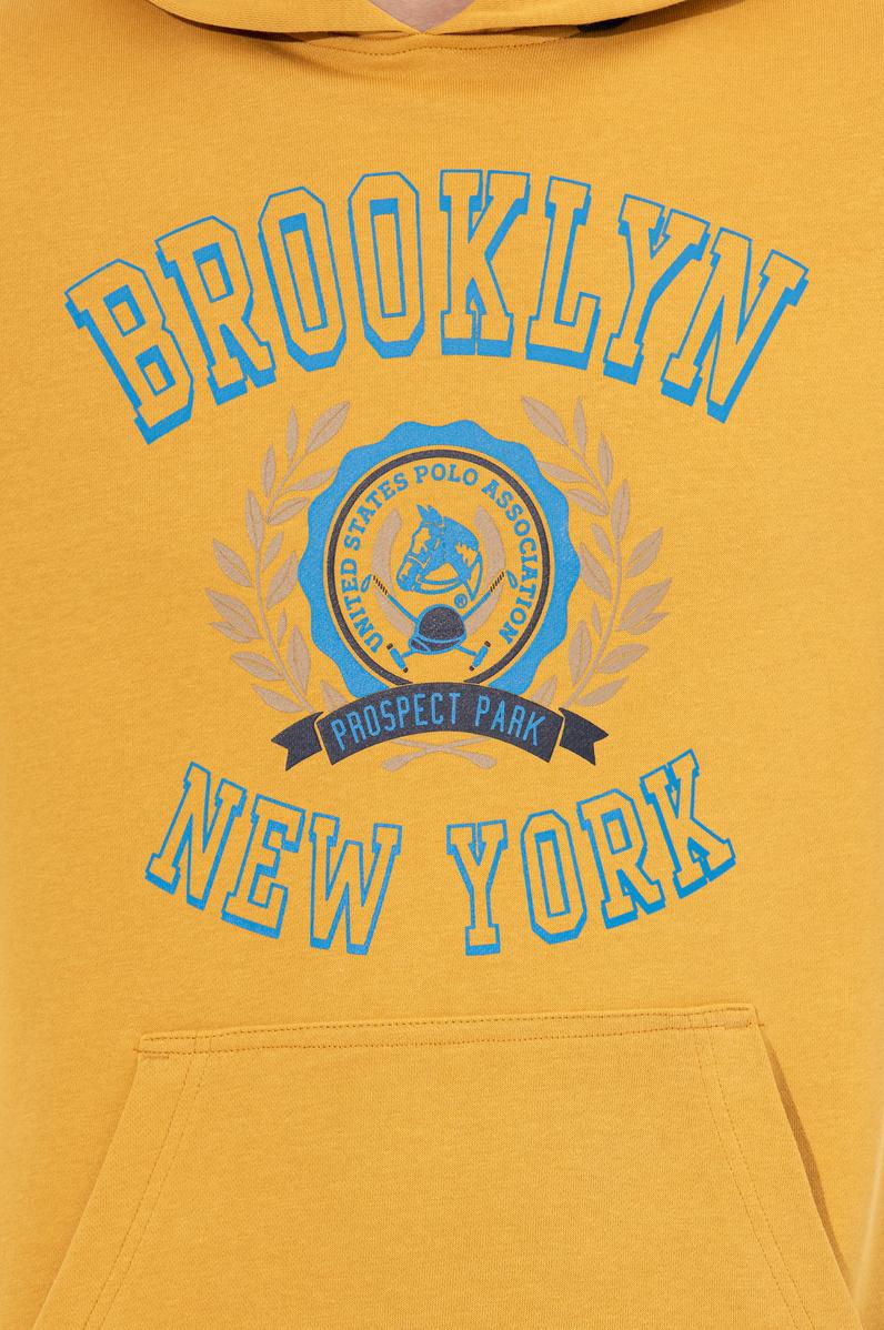 Erkek Safran Kapüşonlu Sweatshirt