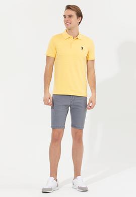 Erkek Açık Sarı Polo Yaka Tişört - 50249154009