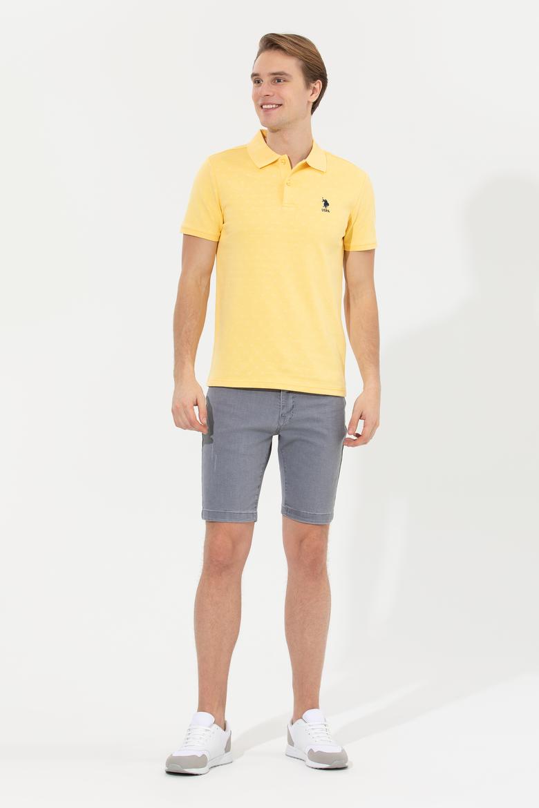 Erkek Açık Sarı Polo Yaka Tişört - 50249154009