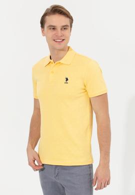 Erkek Açık Sarı Polo Yaka Tişört - 50249154009