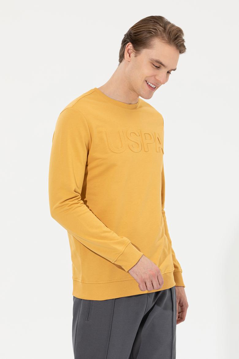 Erkek Safran Basic Sweatshirt