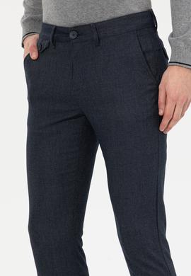 Erkek Lacivert Kanvas Pantolon - 50256596016