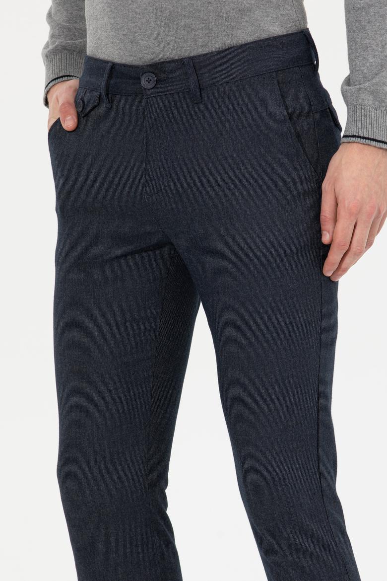 Erkek Lacivert Kanvas Pantolon - 50256596016