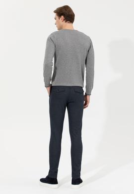 Erkek Lacivert Kanvas Pantolon - 50256596016