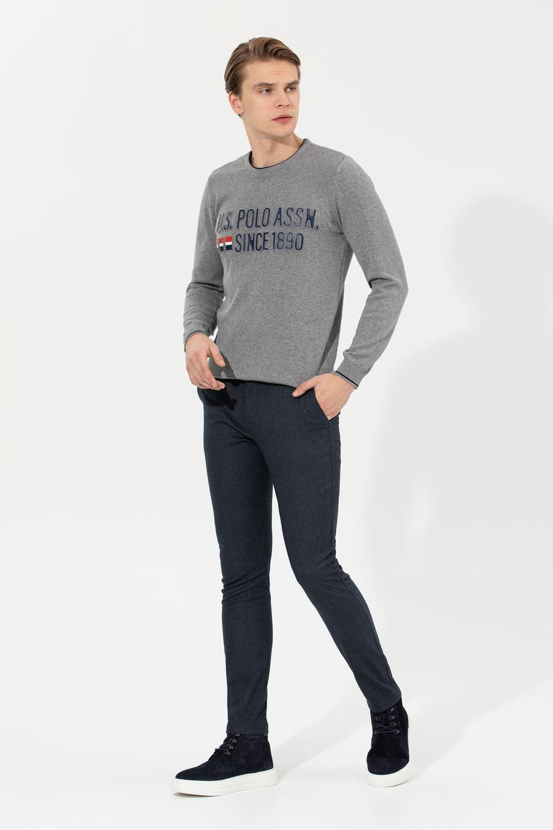 Erkek Lacivert Kanvas Pantolon - 50256596016