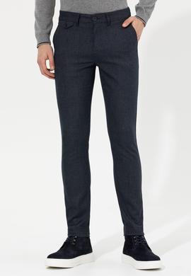 Erkek Lacivert Kanvas Pantolon - 50256596016