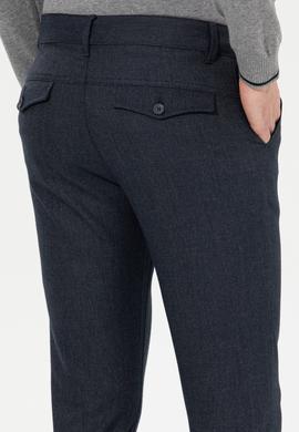 Erkek Lacivert Kanvas Pantolon - 50256596016