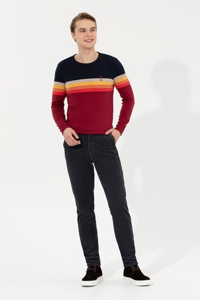 Erkek Carrot Fit Antrasit Kanvas Pantolon