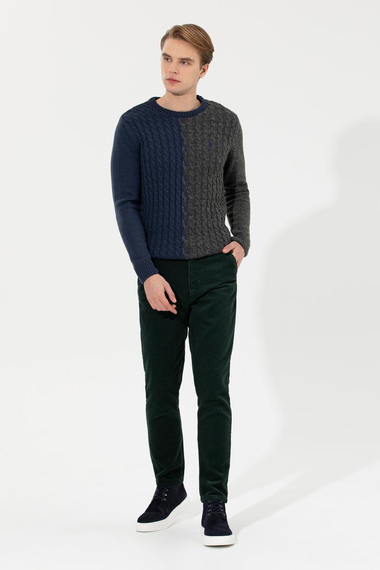 Erkek Lacivert Kazak - 50256665004