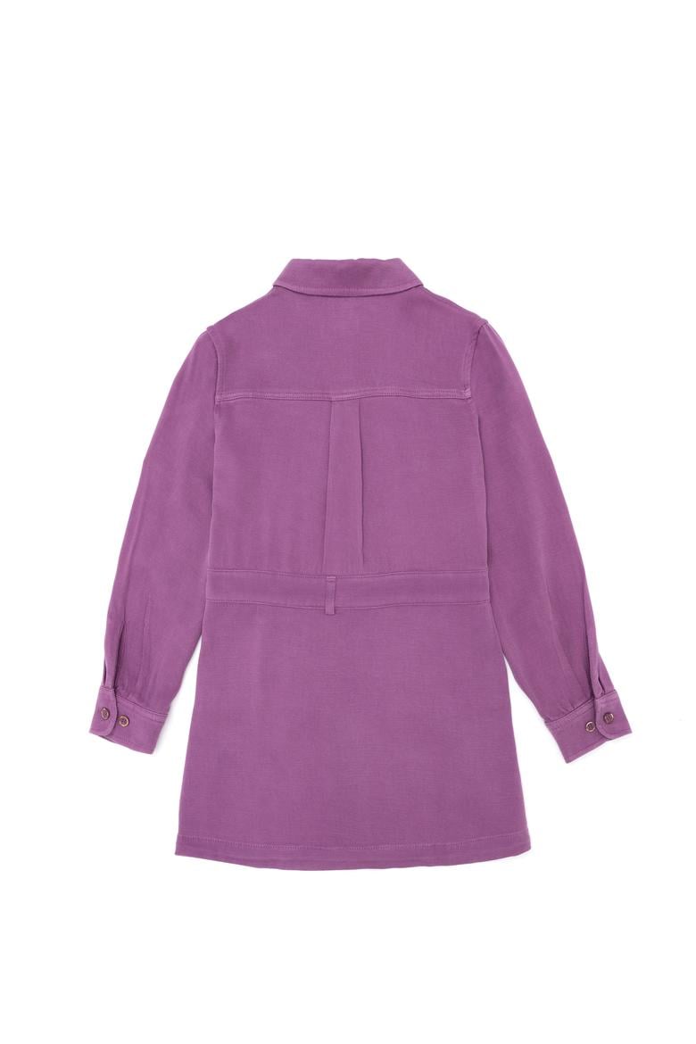 Kız Çocuk Menekşe Dokuma Elbise - 50252827024