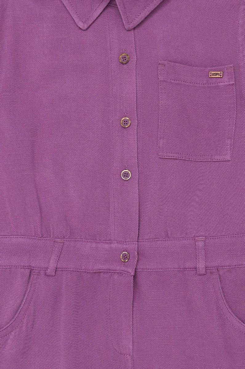 Kız Çocuk Menekşe Dokuma Elbise