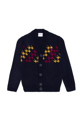 Erkek Çocuk Lacivert V Yaka Triko Hırka - 50253375020