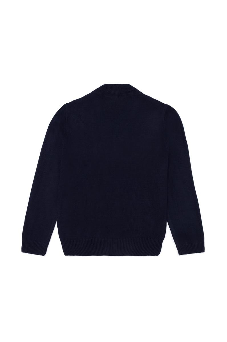 Erkek Çocuk Lacivert V Yaka Triko Hırka