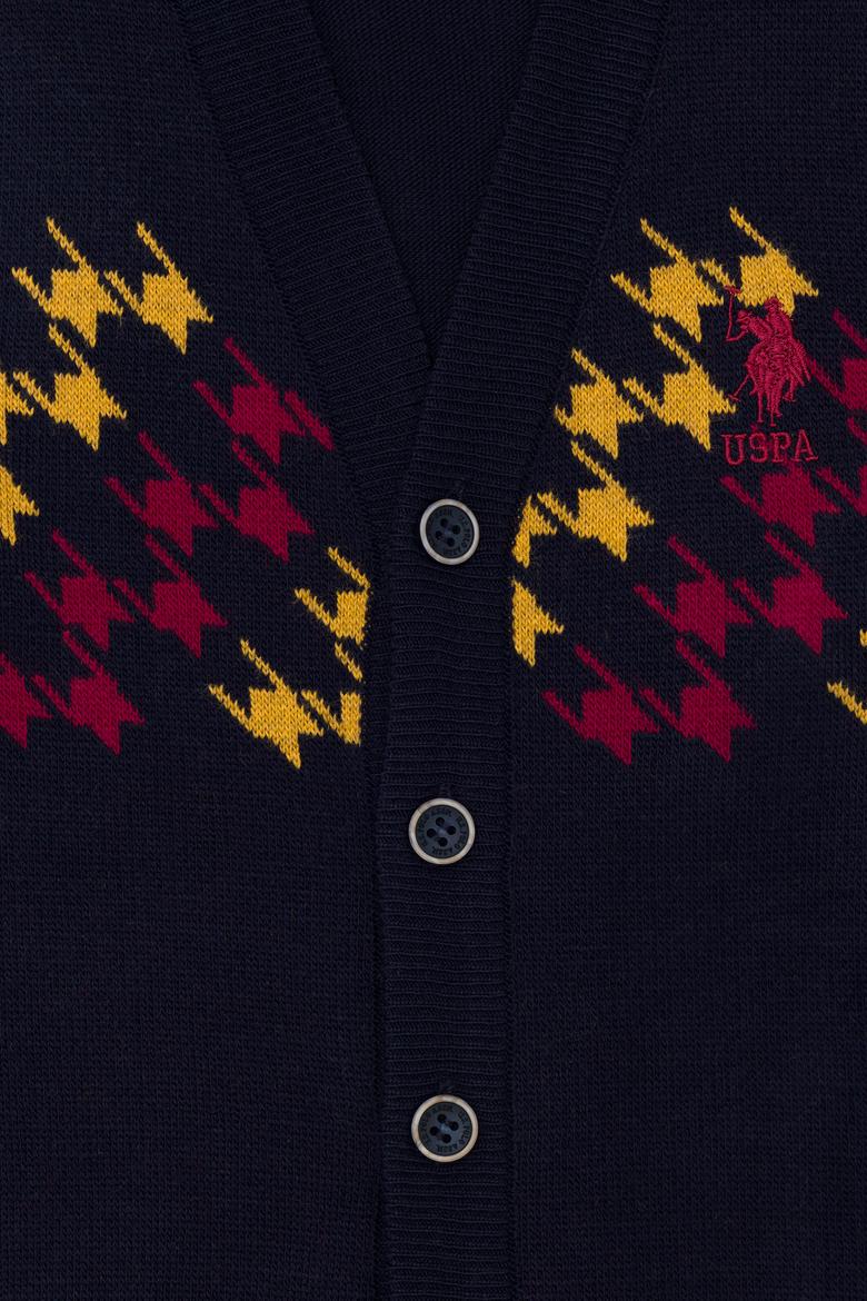 Erkek Çocuk Lacivert V Yaka Triko Hırka - 50253375020