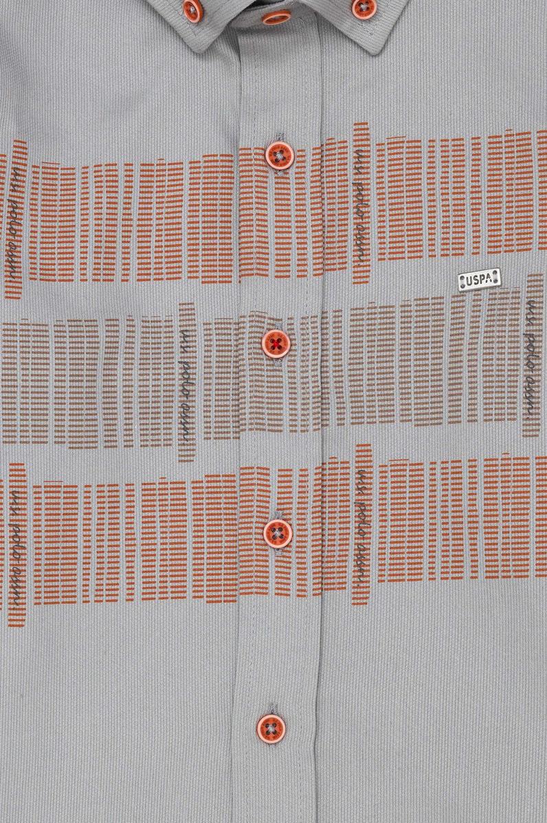 Erkek Çocuk Kiremit Uzun Kollu Gömlek