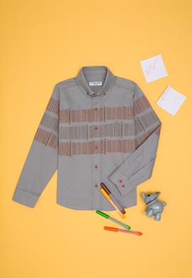 Erkek Çocuk Kiremit Uzun Kollu Gömlek - 50255271007