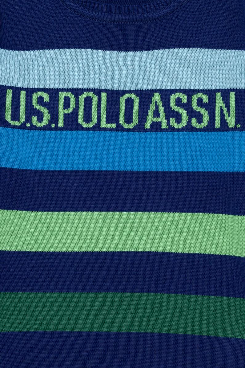 Erkek Çocuk Lacivert Bisiklet Yaka Triko Kazak