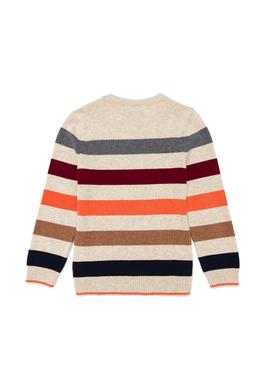 Erkek Çocuk Taş Melanj Bisiklet Yaka Triko Kazak - 50256173029