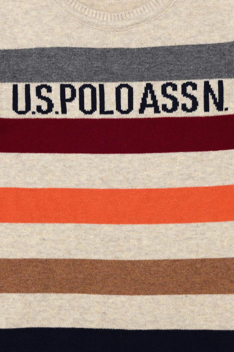 Erkek Çocuk Taş Melanj Bisiklet Yaka Triko Kazak