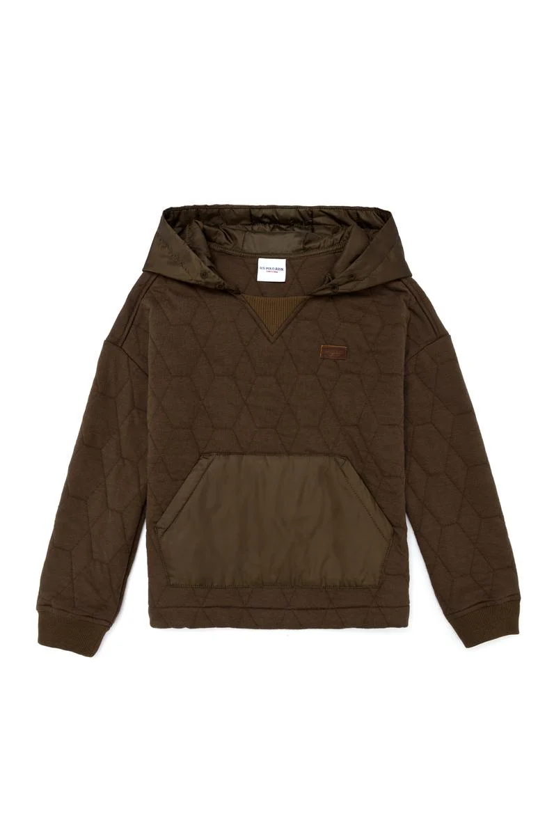 Erkek Çocuk Coconut Kapüşonlu Sweatshirt