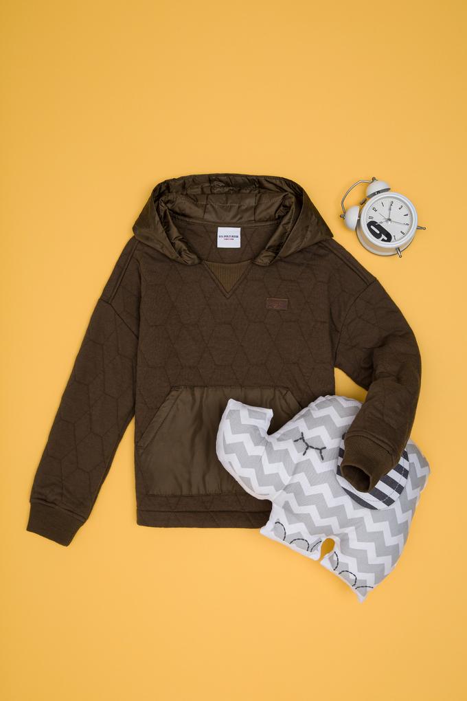 Erkek Çocuk Coconut Kapüşonlu Sweatshirt