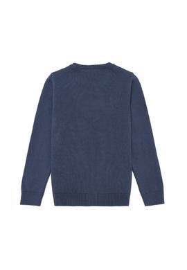 Erkek Çocuk Antrasit Melanj Bisiklet Yaka Triko Kazak - 50253796031