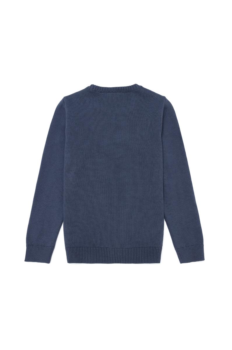 Erkek Çocuk Antrasit Melanj Bisiklet Yaka Triko Kazak