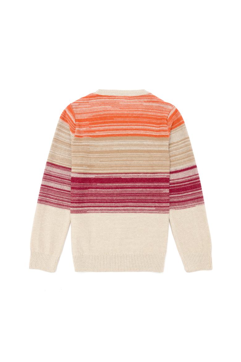 Erkek Çocuk Taş Melanj Bisiklet Yaka Triko Kazak - 50253371018