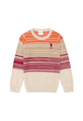 Erkek Çocuk Taş Melanj Bisiklet Yaka Triko Kazak - 50253371018