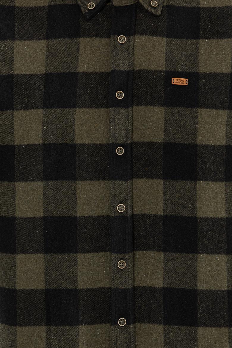 Erkek Haki Uzun Kollu Gömlek - 50262372016