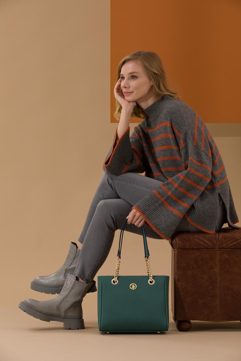 Kadın Petrol Omuz Çantası