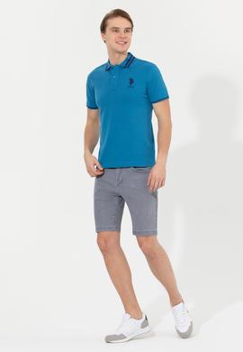 Erkek Petrol Basic Polo Yaka Tişört - 50249145076