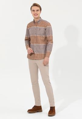 Erkek Camel Uzun Kollu Gömlek - 50256979030
