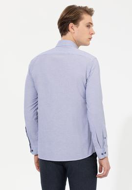 Erkek Saks Uzun Kollu Gömlek - 50262337010