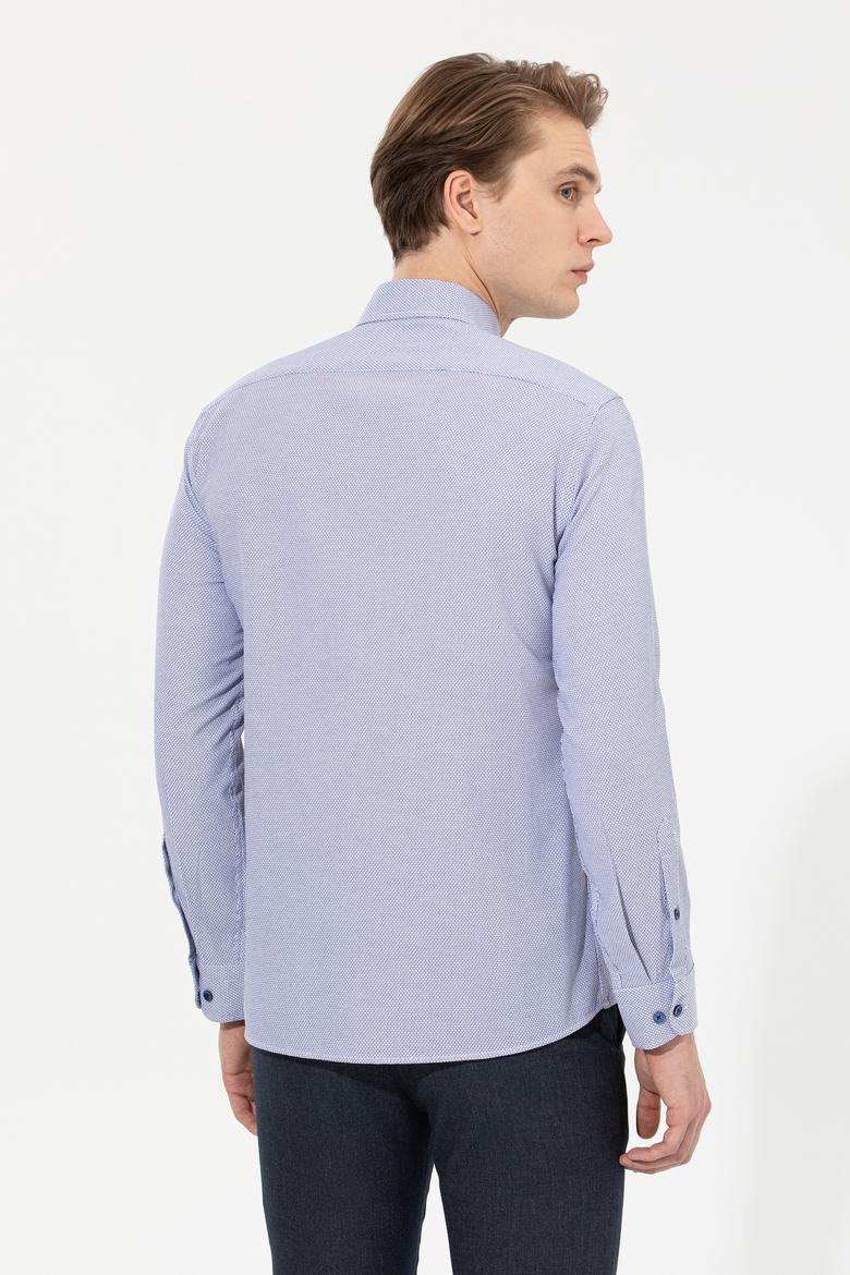 Erkek Saks Uzun Kollu Gömlek - 50262337010