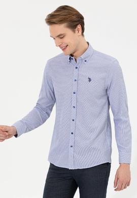 Erkek Saks Uzun Kollu Gömlek - 50262337010