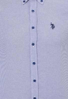 Erkek Saks Uzun Kollu Gömlek - 50262337010