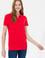 Kadın Kırmızı Basic Polo Yaka Tişört