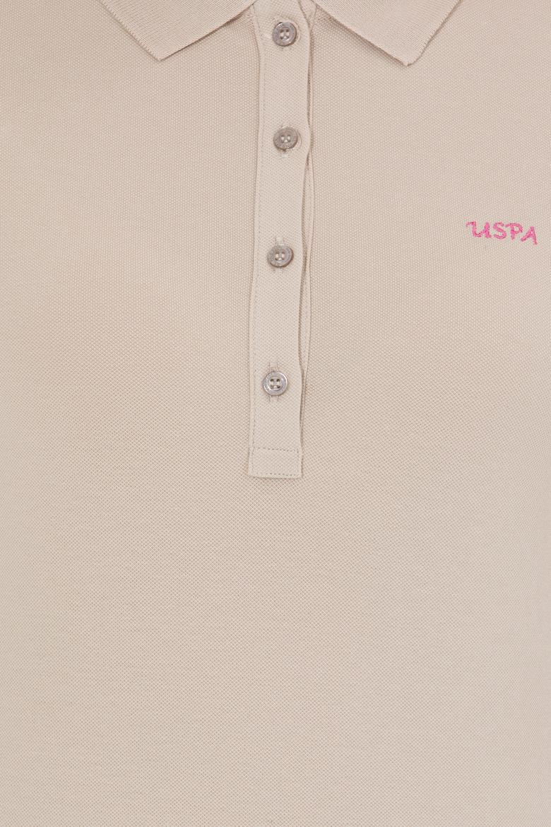 Kadın Taş Basic Polo Yaka Tişört - 50266348152