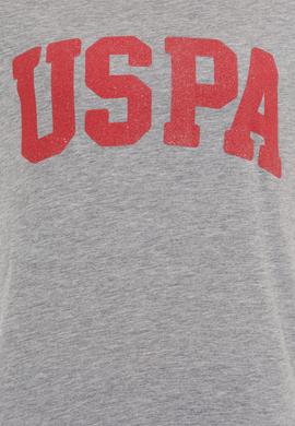 Kadın Gri Melanj Bisiklet Yaka Tişört - 50269557040