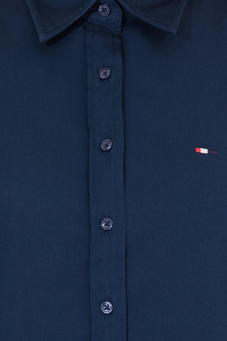 Kadın Lacivert Uzun Kollu Gömlek - 50254531003