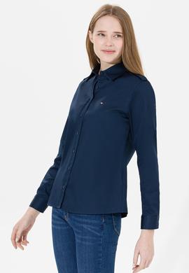 Kadın Lacivert Uzun Kollu Gömlek - 50254531003