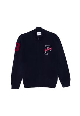 Erkek Çocuk Lacivert Fermuarlı Triko Hırka - 50256171021