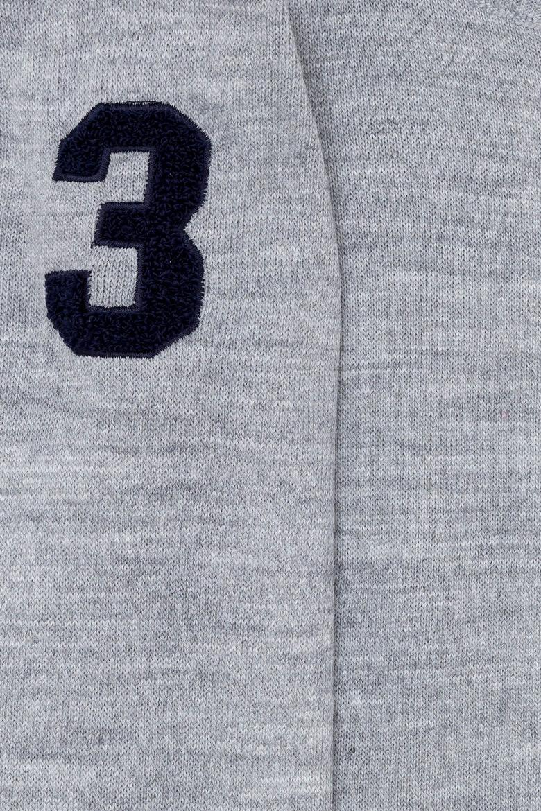 Erkek Çocuk Gri Melanj Fermuarlı Triko Hırka - 50256171018