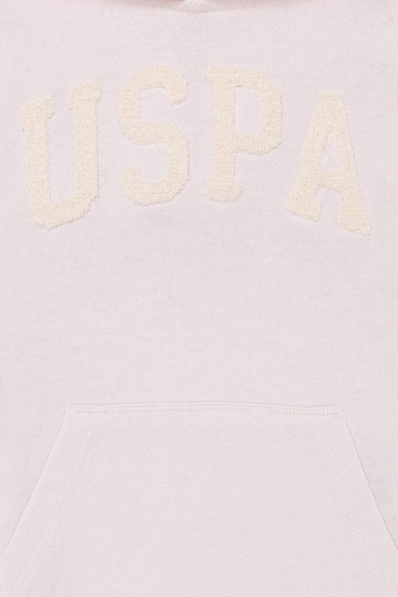 Çocuk Ekru Basic Kapüşonlu Sweatshirt - 50260922038