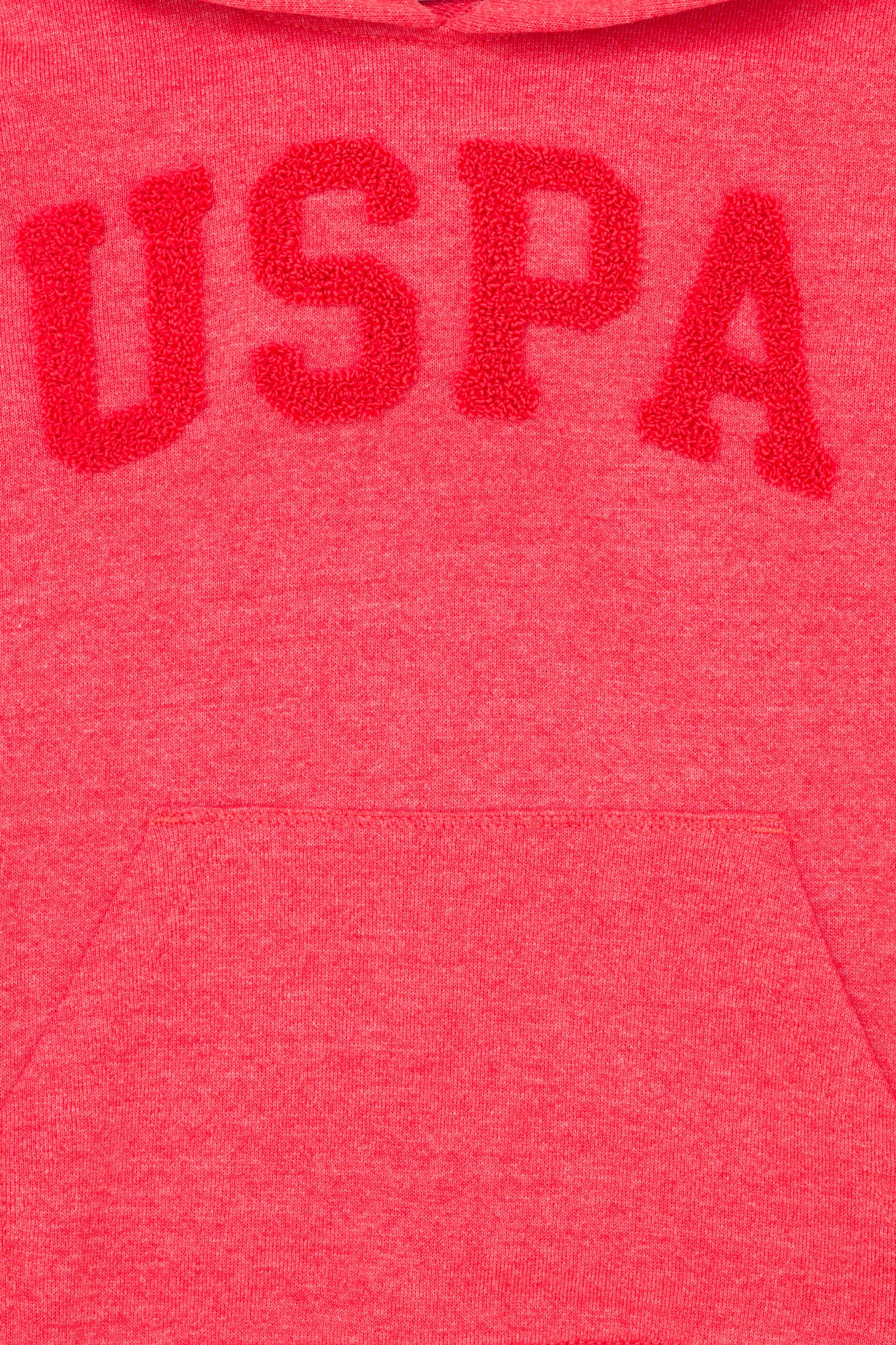 Çocuk Kırmızı Basic Kapüşonlu Sweatshirt
